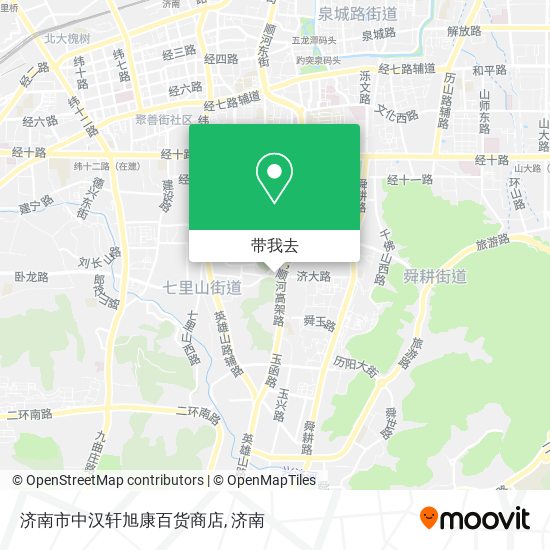 济南市中汉轩旭康百货商店地图
