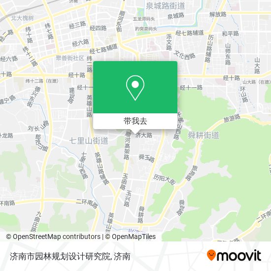 济南市园林规划设计研究院地图