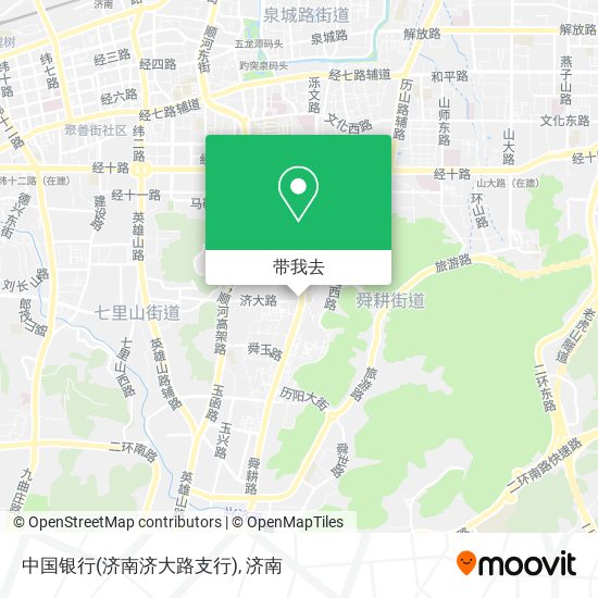 中国银行(济南济大路支行)地图