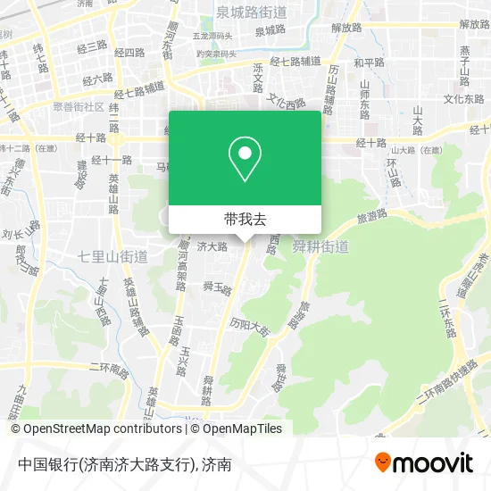 中国银行(济南济大路支行)地图