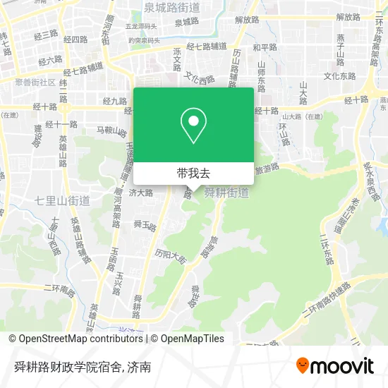 舜耕路财政学院宿舍地图