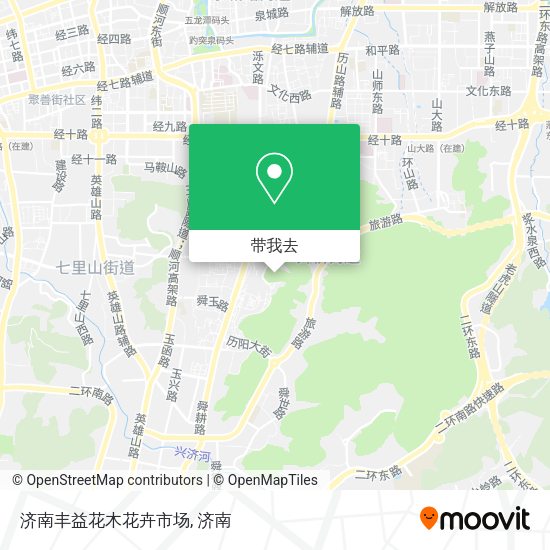 济南丰益花木花卉市场地图