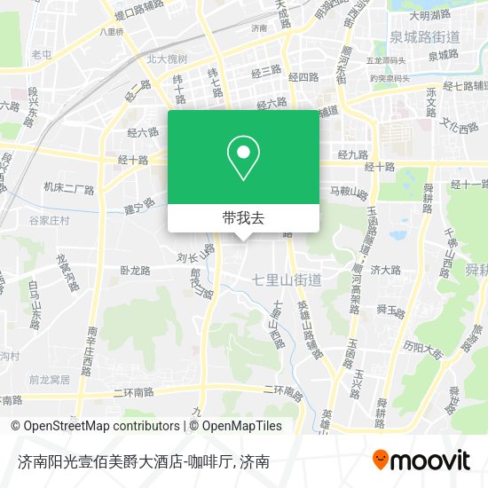 济南阳光壹佰美爵大酒店-咖啡厅地图