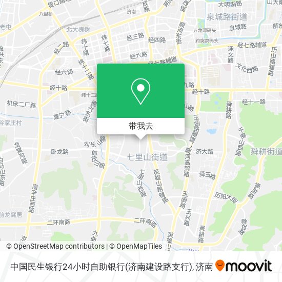 中国民生银行24小时自助银行(济南建设路支行)地图