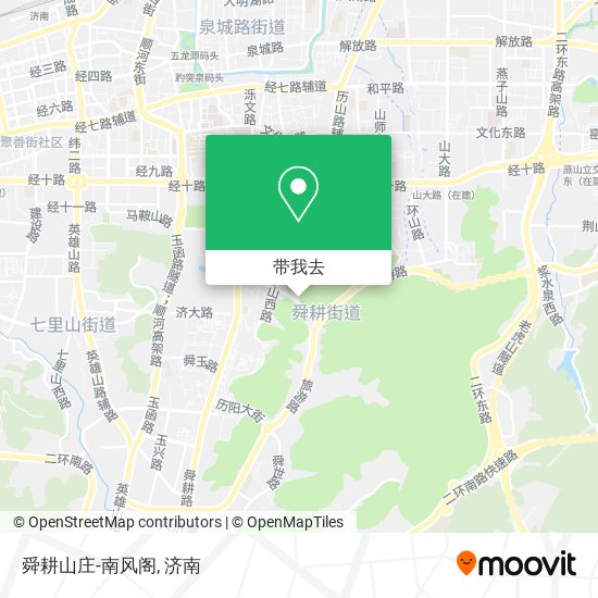 舜耕山庄-南风阁地图