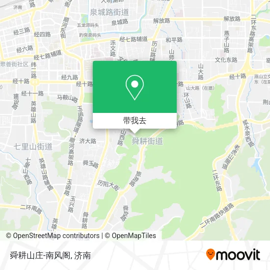 舜耕山庄-南风阁地图