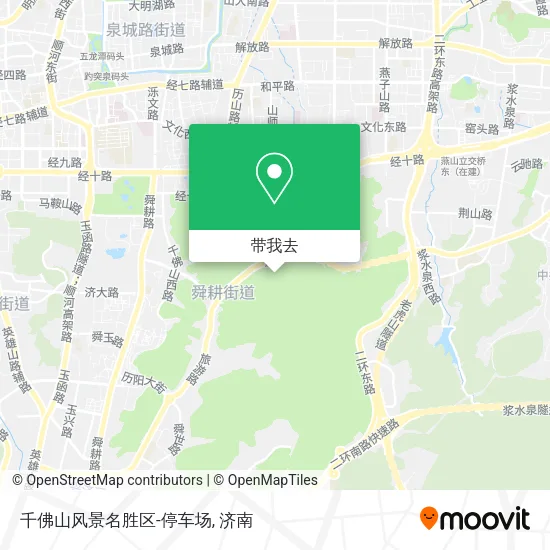 千佛山风景名胜区-停车场地图