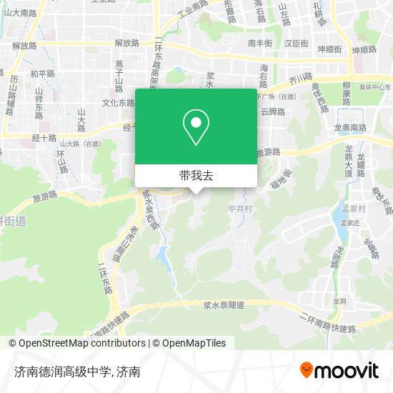 济南德润高级中学地图