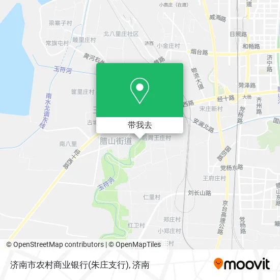 济南市农村商业银行(朱庄支行)地图