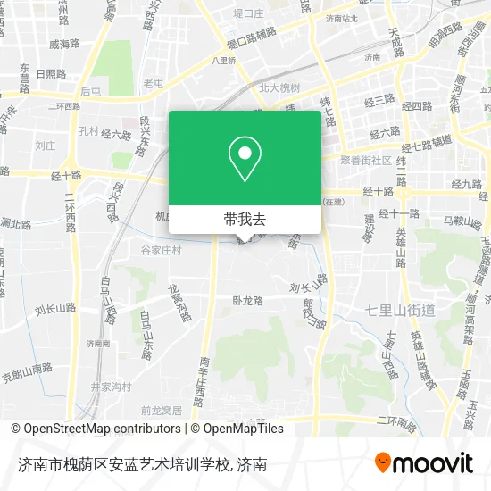 济南市槐荫区安蓝艺术培训学校地图