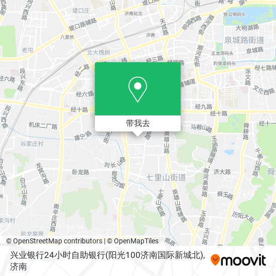 兴业银行24小时自助银行(阳光100济南国际新城北)地图