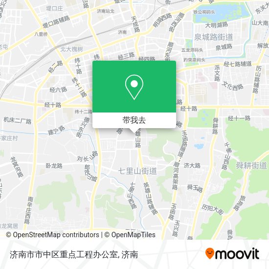 济南市市中区重点工程办公室地图