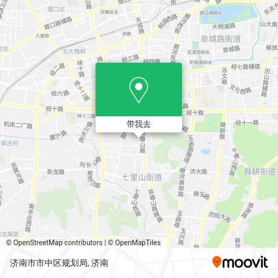 济南市市中区规划局地图