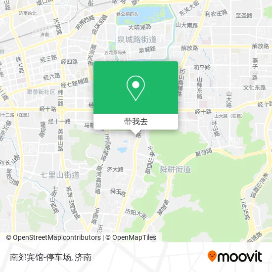 南郊宾馆-停车场地图