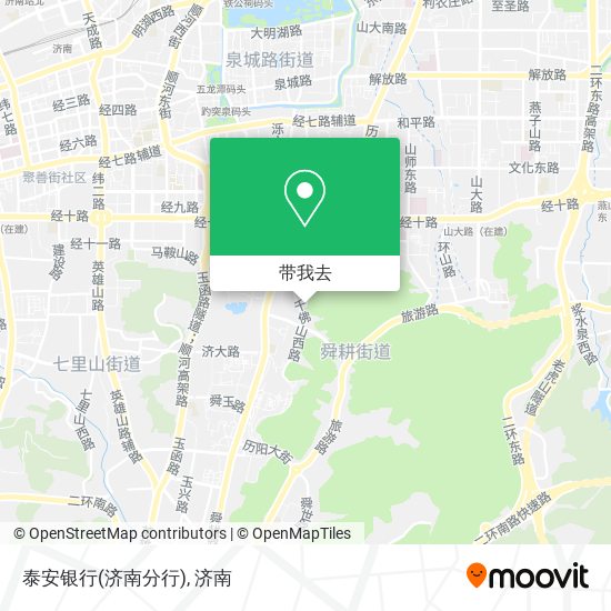 泰安银行(济南分行)地图