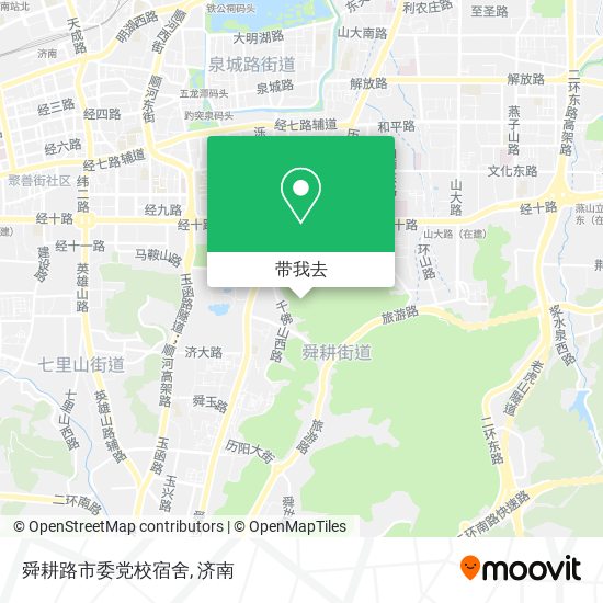 舜耕路市委党校宿舍地图