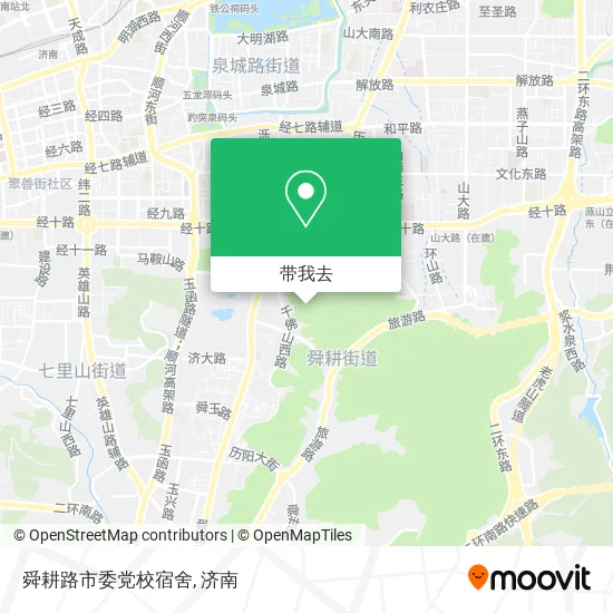 舜耕路市委党校宿舍地图