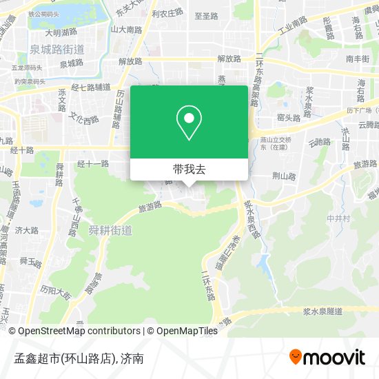 孟鑫超市(环山路店)地图