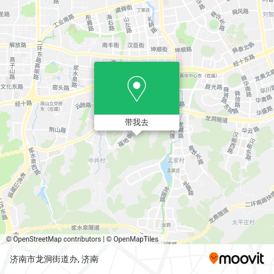 济南市龙洞街道办地图