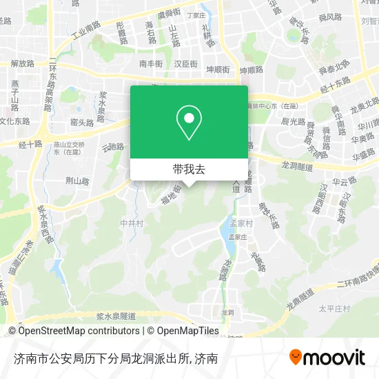 济南市公安局历下分局龙洞派出所地图