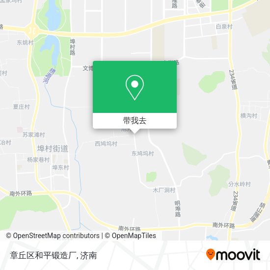 章丘区和平锻造厂地图