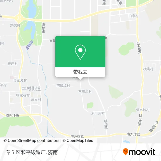 章丘区和平锻造厂地图