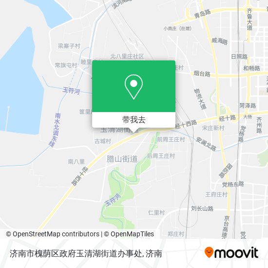 济南市槐荫区政府玉清湖街道办事处地图