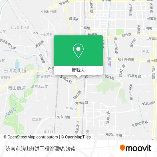 济南市腊山分洪工程管理站地图
