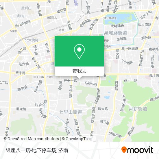 银座八一店-地下停车场地图