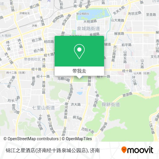 锦江之星酒店(济南经十路泉城公园店)地图