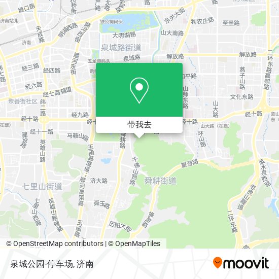 泉城公园-停车场地图