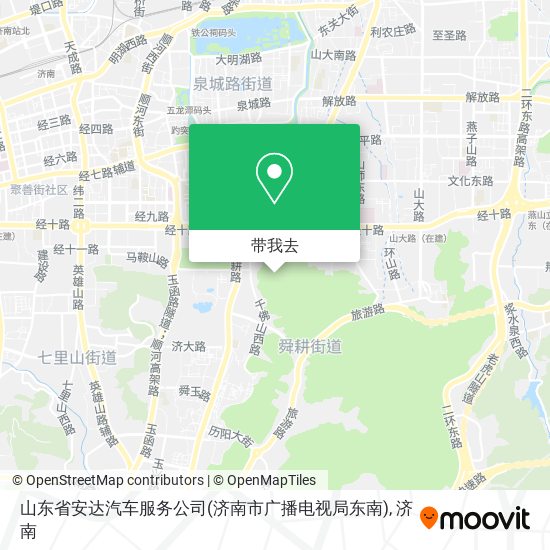 山东省安达汽车服务公司(济南市广播电视局东南)地图
