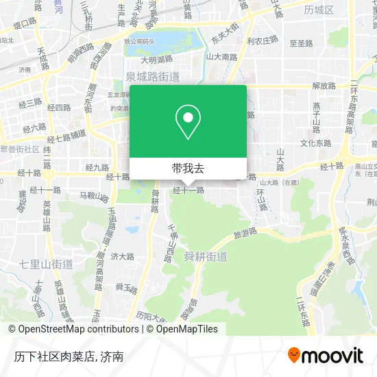 历下社区肉菜店地图