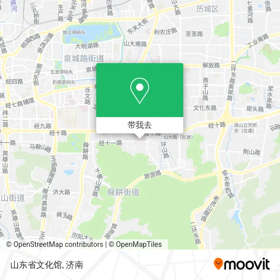 山东省文化馆地图