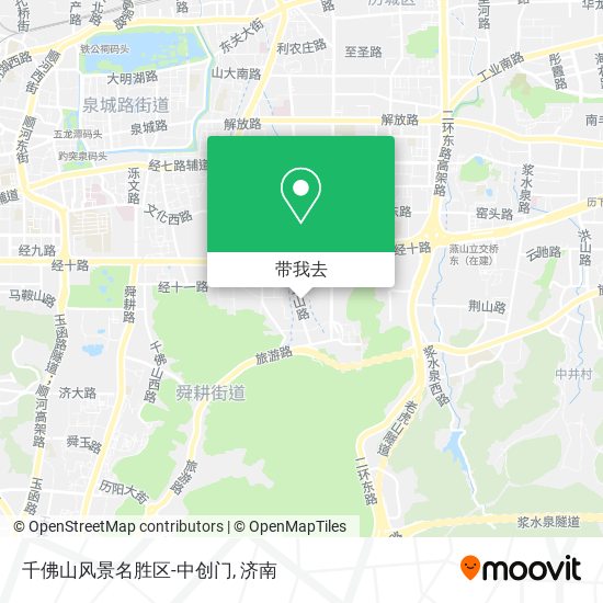 千佛山风景名胜区-中创门地图