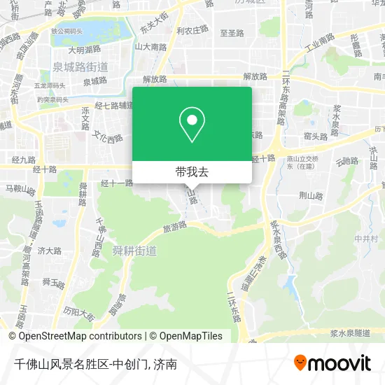 千佛山风景名胜区-中创门地图