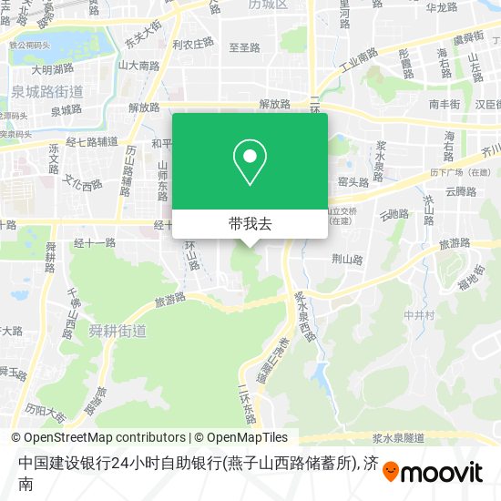 中国建设银行24小时自助银行(燕子山西路储蓄所)地图