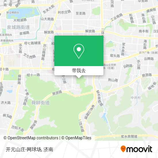 开元山庄-网球场地图