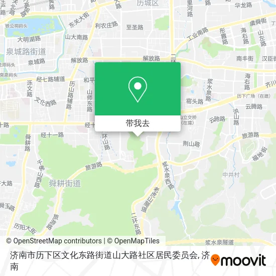 济南市历下区文化东路街道山大路社区居民委员会地图