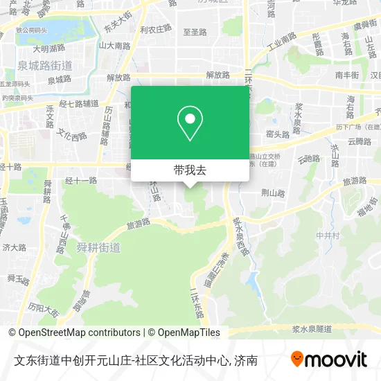 文东街道中创开元山庄-社区文化活动中心地图