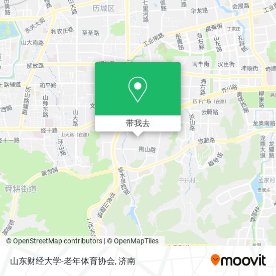山东财经大学-老年体育协会地图