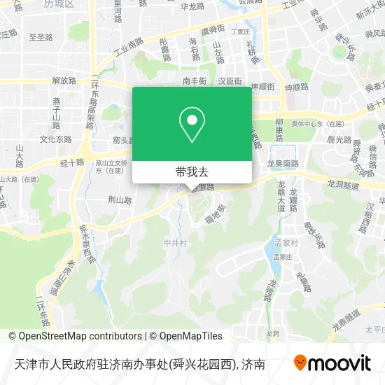 天津市人民政府驻济南办事处(舜兴花园西)地图