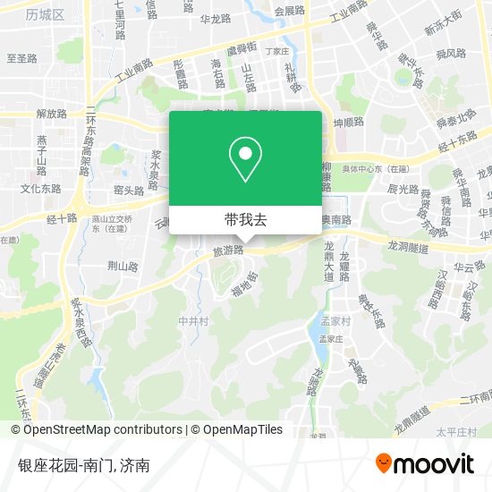 银座花园-南门地图