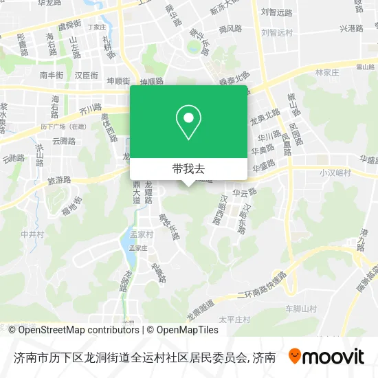 济南市历下区龙洞街道全运村社区居民委员会地图