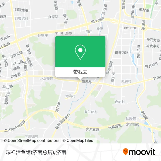 瑞祥活鱼馆(济南总店)地图