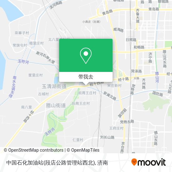 中国石化加油站(段店公路管理站西北)地图