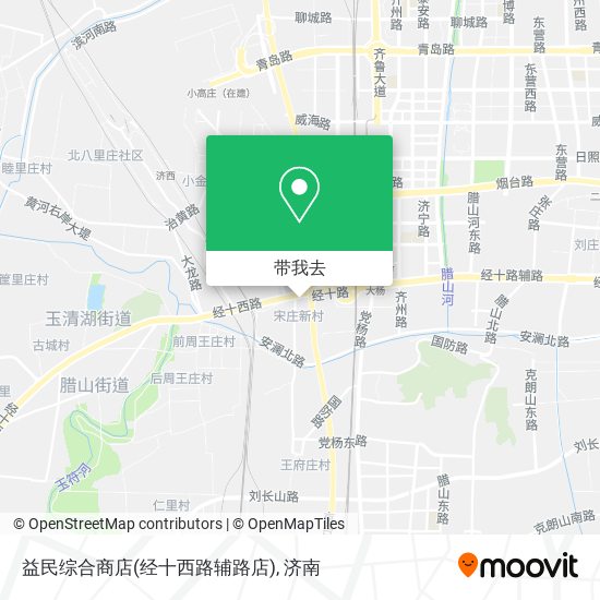 益民综合商店(经十西路辅路店)地图