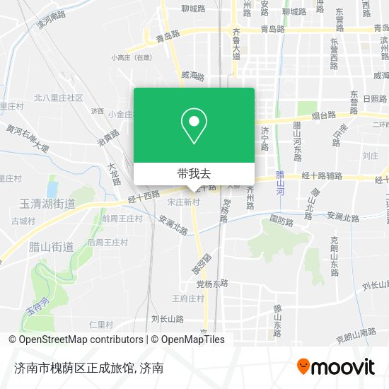 济南市槐荫区正成旅馆地图