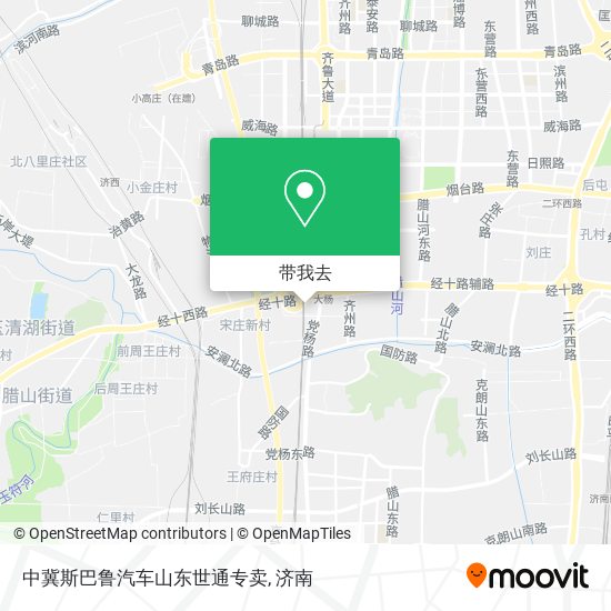 中冀斯巴鲁汽车山东世通专卖地图