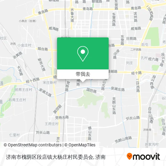 济南市槐荫区段店镇大杨庄村民委员会地图